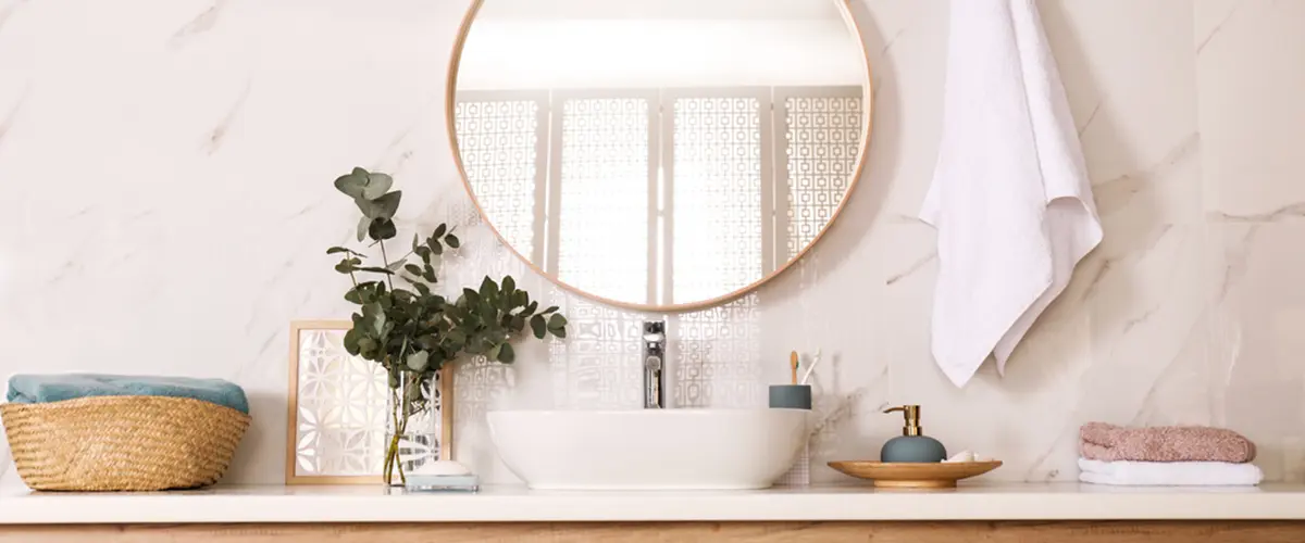 circle bathroom mirror