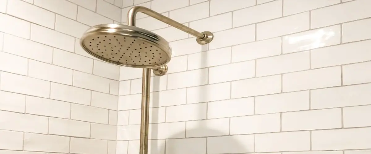 installed shower fixture