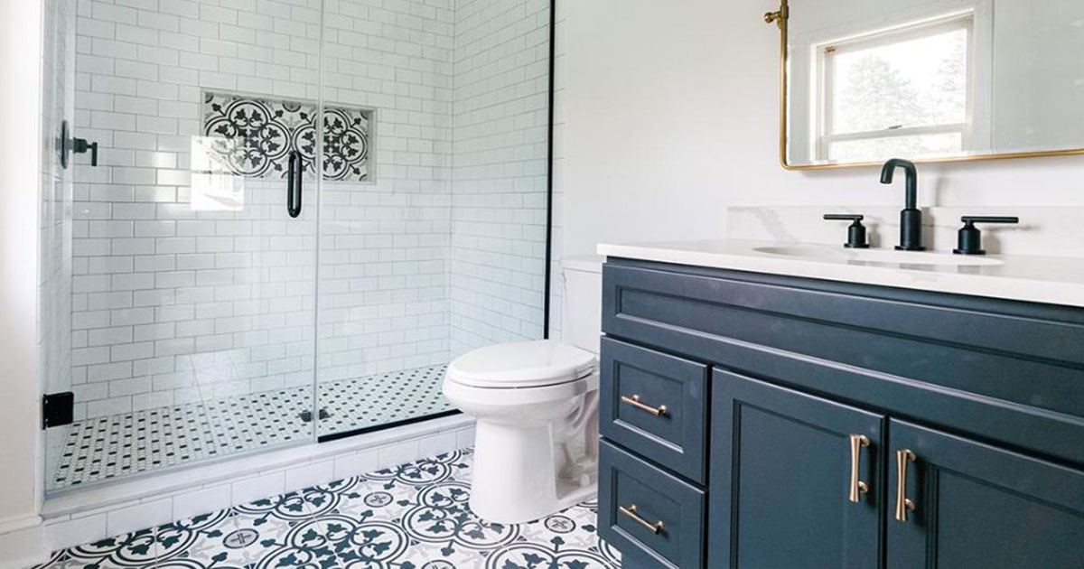 newly remodeled bathroom